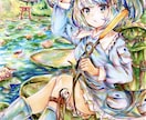 あなただけの一点物アナログイラストを制作いたします コピックで鮮やかな色彩で可愛い女の子を描きます。 イメージ7
