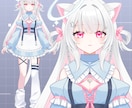 Live2Dキャラデザからモデリングまで制作します 一括制作します♪【Vtuber】【趣味でも】 イメージ5