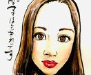 筆ペンで推しキャラとのツーショットアイコン描きます 好きなキャラとのツーショットの和のアイコンはいかがですか？ イメージ4