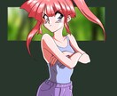 90年代アニメ風似顔絵描きます シティーポップなものでも可能です。 イメージ1