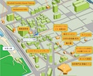 地図のイラスト屋:伝わるデザインマップお届けします 美しく分かりやすい。詳細までこだわり抜いたオーダーメイド地図 イメージ1