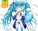 アイコンやヘッダー等に使えるイラストを描きます 3頭身デフォルメの可愛い絵柄が特徴です♪ イメージ1