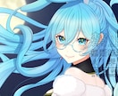 商用可◎綺麗めでかわいい人物イラスト描きます SNSや配信で使えるイラスト制作します！ イメージ2