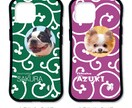 うちの子（犬　猫）のiPhoneケースお作りします 唐草だけど唐草っぽくないお洒落なデザイン。色や書体を選べる。 イメージ10
