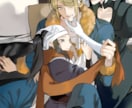 キャラクターイラストを描きます 女性向け（NL、BLなど）カップリングイラストが得意です！ イメージ4