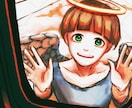 不穏な雰囲気の厚塗り人物描けます ご依頼主様の頭の中を投影させてください！ イメージ5
