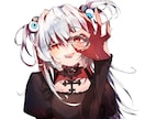 配信者様VTuber様向けイラスト作成します 商標利用可能！アイコン・立ち絵・サムネイルを制作します！ イメージ3