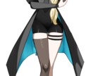 ゴシック・ダークな女性のイラストを制作します 白・赤・黒の配色を得意としています イメージ8