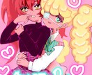 SNS等のアイコン等描かせて頂きます 油絵タッチで可愛い女の子やかっこいい男の子を描きます！ イメージ3