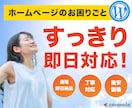 即日対応可能！ホームページの不具合を解決します WordPressの不具合・トラブルを迅速に解決 丁寧対応 イメージ1