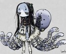 描き込まれた線画の可愛いイラスト制作します アナログ感のある線画でキュートやポップ、雰囲気のある絵も！ イメージ5