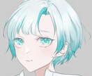 きらきら輝く瞳のキャラクターアイコン作ります きらきら輝く瞳、強い意志を持つキャラクター制作 イメージ1