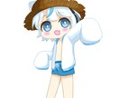 最短3日！懐かしい雰囲気のミニキャラ制作します VTuber、Vライバーさんのミニキャラ制作します イメージ1