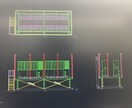 設備・配管・耐震架台のCAD図作成します 耐震架台以外でも対応可能です。 イメージ1