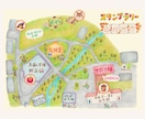 イラストMapお描きします ／色鉛筆とペンで描く手描き地図 イメージ1