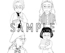 一目で目を引く個性的なアイコン描きます あしらい無料◎SNSや商用にも◎ イメージ4