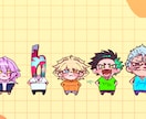 かわいいミニキャラ描きます シンプル見やすさ重視！！多彩なタッチ イメージ3