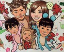 手描きの似顔絵を作成します 思い出やプレゼントに温かい似顔絵を。 イメージ3