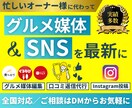 飲食店のグルメ媒体・SNS運用代行します 飲食業界歴10年。開業から運用まで一貫サポート イメージ1
