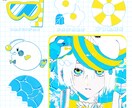 カラフルポップなアイテムイラストを描きます ミニキャラ、ロゴ風、植物、食べ物、雑貨等。 イメージ5