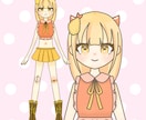 Live2D対応！女の子型イラスト3種から選べます 選べる3型！Live2D用パーツ分けイラスト イメージ7