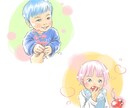 お子様似顔絵、SNSアイコン描きます パステルな色合いの似顔絵、アイコンイラストです イメージ3