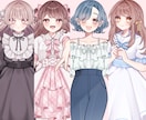 可愛らしい女の子の立ち絵お描きします TRPG・ゲーム・創作活動などにどうぞ♩ イメージ1