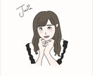 SNSアイコンにどうぞ。オシャレイラストを描きます イラストレーターが描くシンプルでオシャレなイラストです。 イメージ8