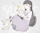 商用利用可◎一枚絵をお描きします 低彩度で落ちついた雰囲気の絵を得意としております！ イメージ1