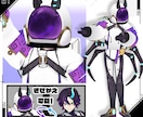 VTuber/VRChat用3Dモデル作ります 商用利用込★キャラデザからお任せ◎武器や小物もつくれます！ イメージ3