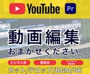 YouTubeの動画編集代行承ります あなたに代わって面倒な動画編集のお手伝いいたします！ イメージ1