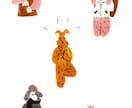 商用OK/色々なタッチでカットイラスト描きます 食べ物、動物、人物などを色々な画風で イメージ7