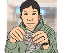 写真を元に似顔絵を描きます あたたかい雰囲気の似顔絵を描きます イメージ4