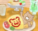 ゆるくてかわいい一枚絵を描きます キャラクター・食べ物・背景までやさしい雰囲気で描きます イメージ2