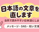 自然な日本語に添削します 友達へのメッセージや、日常で送る文章を自然な日本語に！ イメージ1