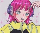 雰囲気あるおしゃれな女の子描きます SNS用アイコンやブログの挿絵などに…！ イメージ4