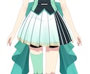 先着1~3名/Live2Dモデル一括制作します 美麗アニメ調モデルをキャラデザから納品まで イメージ4
