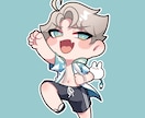 もちっとしたSDキャラ制作しまます アイコン配信グッズなどに使いやすい、もちっとしたキャラ制作！ イメージ6