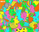 個性的なイラスト・似顔絵・本のカバーなど描きます ビビッドな色使いでどこへでても目を引くデザインを提供します イメージ9