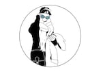 インスタグラムやラインなどのアイコンを描きます 写真をサングラス付きのアイコンに イメージ3