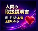 8000じ★取扱説明書★お伝えします ★★★好きな人も自分のこともわかる★★★★ イメージ2