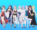 魅力的なTRPG・ゲームのオリジナル立ち絵描きます 小説・動画配信・アイコンあなただけのオリキャラ制作します イメージ2