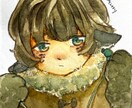 アナログ水彩画のアイコン作成します 透明水彩を使ったアナログイラストを完全オリジナルキャラで イメージ1