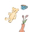 主にほんわか癒しイラストを描きます シーンに合わせて、イメージに合わせたイラストを描き分けます。 イメージ2