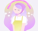 ゆるかわいい似顔絵のSNSアイコンイラスト描きます プロフィール画像にぴったりのフラットなデフォルメイラスト イメージ1