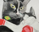 クレパスを使って猫の絵を描かせていただきます クレパスにしか出せない温かな絵でペットの絵を残してみませんか イメージ5