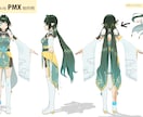 VRoid を基本にオリジナル3Dモデルを作ります Vtuberやゲームなどで使え、オプションでMMD対応します イメージ2