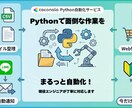 Pythonで面倒な事務作業を自動化します Excel・スクレイピング・API連携を現役エンジニアが支援 イメージ1