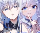 最短1～3日！バストアップイラストを制作します サムネ向き！テンプレ記入だけ！空欄はお任せOK！ イメージ2