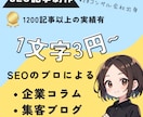 SEOのプロが記事・企業コラム・ブログ書きます 1文字3円〜丸投げ！構成作成・リサーチ・執筆全てOK♪ イメージ1